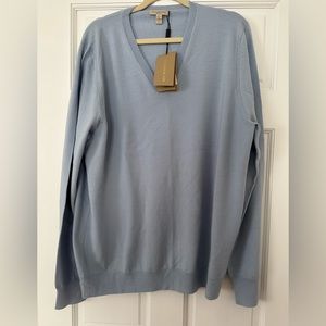 Burberry Wool Sweater with elbow check